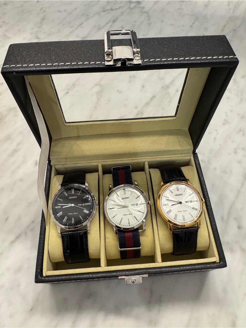 Lot of Orient Classic Men's Dress Watch - Black, Silver, Gold Options